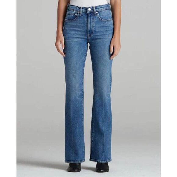 Edwin USA High Rise Ryder Bootcut Flare‎ Jeans Solstice Size 26 NWOT - Picture 1 of 12